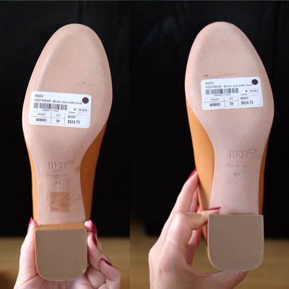 NEW RED Valentino Knee-High Leather Boots | Camel Brown | Size 39 (US 8.5–9) - Picture 7 of 10